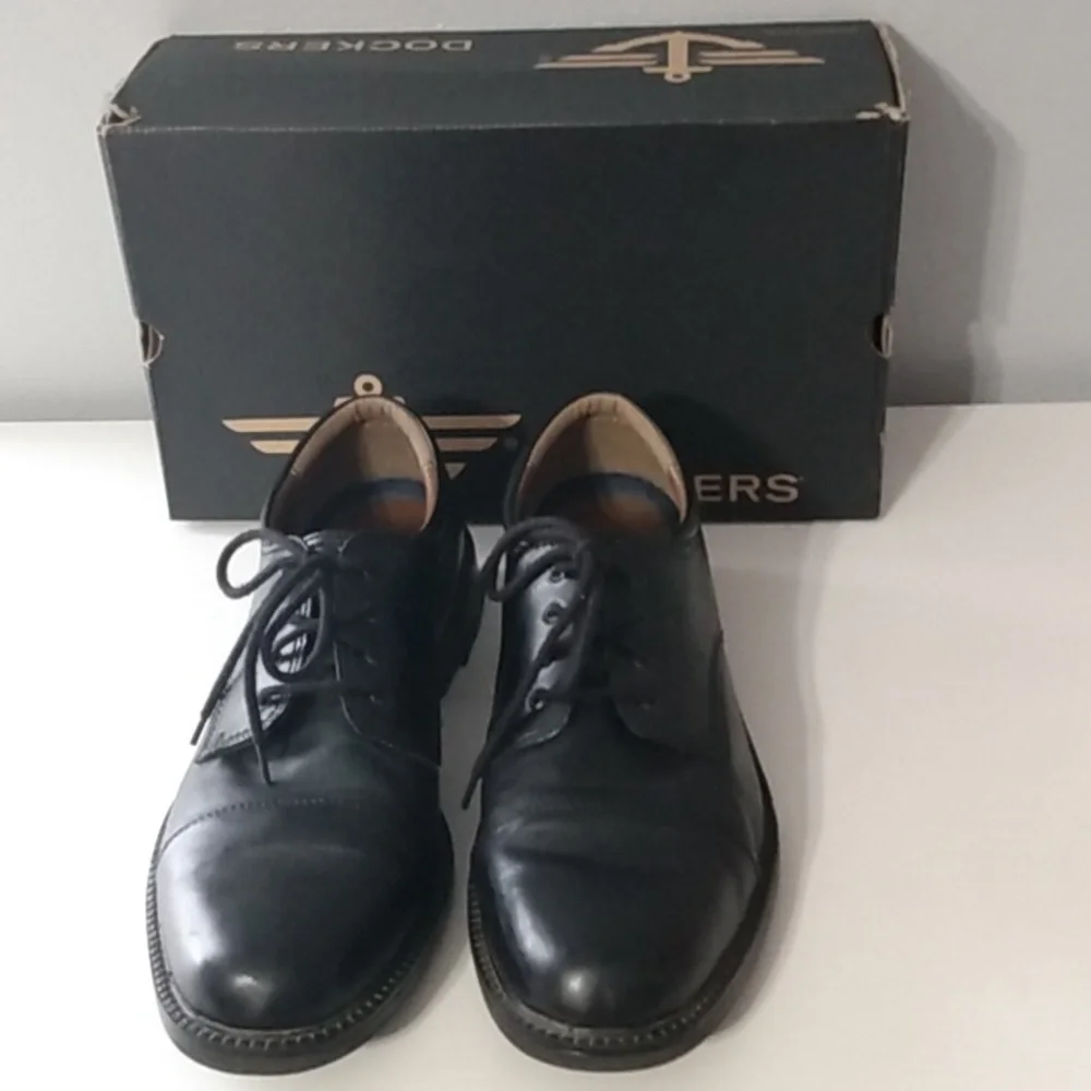 Dockers Gordon Men’s Black Leather Oxford Dress‎ Shoes Size 13